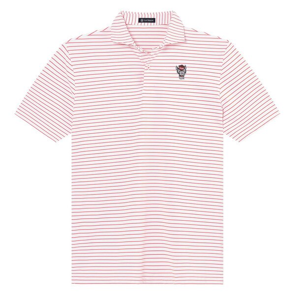 White/Red Men's Lewis Stripe Polo -